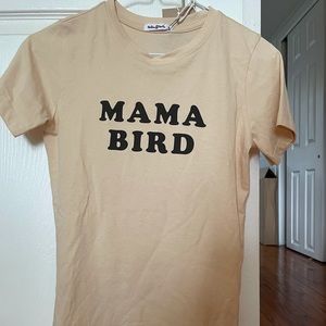 NWT The Bee & The Fox Mama Bird Fitted Crewneck